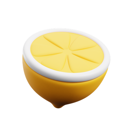 Zitronenscheibe  3D Icon