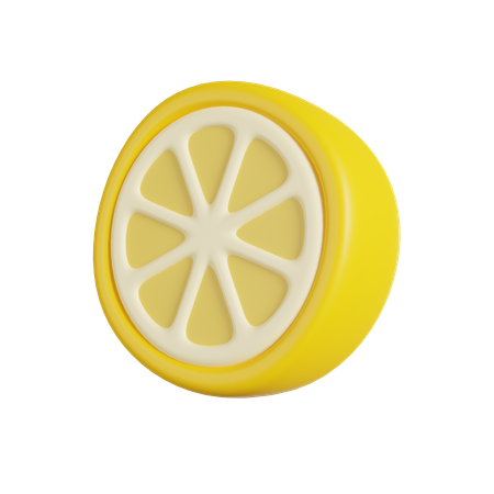 Zitronenscheibe  3D Icon