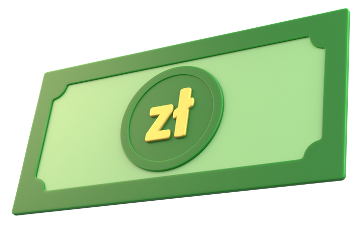 Zloty Money  3D Icon