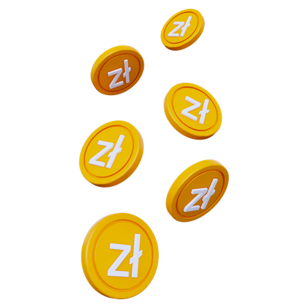 Pièces de zloty  3D Icon