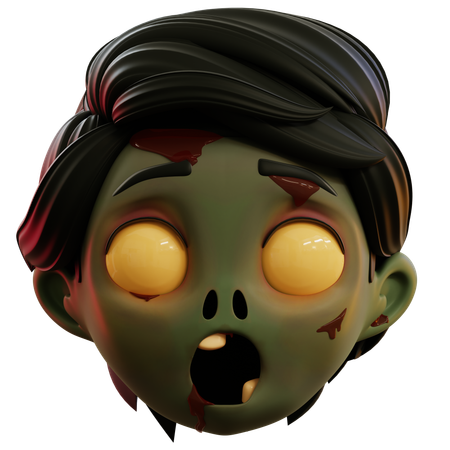 Angst vor Zombie-Emoji  3D Icon