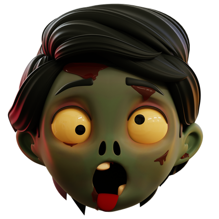 Zombie cara fea emoji  3D Icon