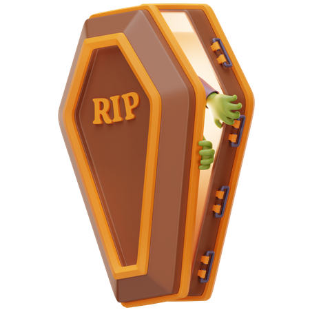 Zombie Coffin  3D Icon