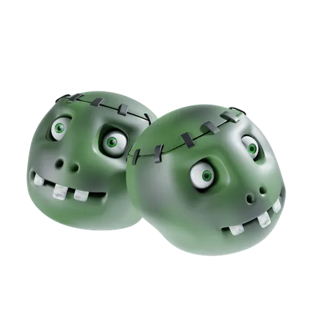 Zombie face  3D Icon