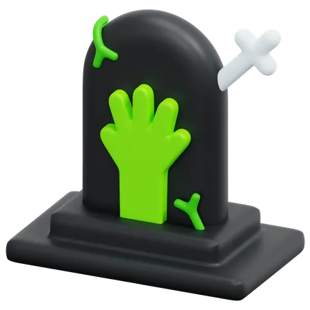 Zombie-Friedhof  3D Icon