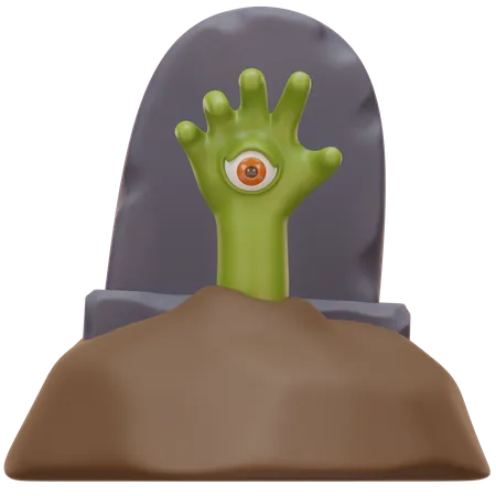 Zombie Grave  3D Icon