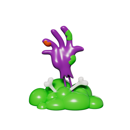 Zombie Hand  3D Icon