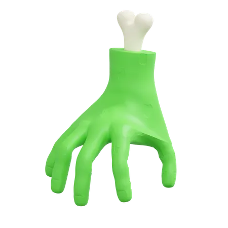 Zombie Hand 3 D Icon Halloween Illustration 3D Icon