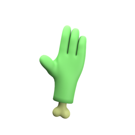 Zombie Hand  3D Icon