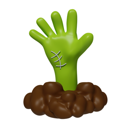 Zombie Hand  3D Icon