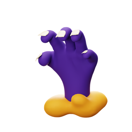 Zombie Hand  3D Icon