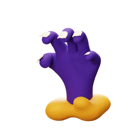 Zombie Hand  3D Icon