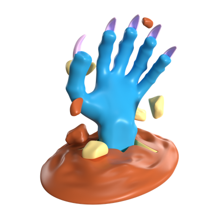 Zombie Hand  3D Icon