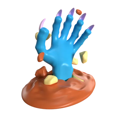 Zombie Hand  3D Icon