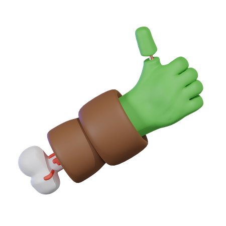 Zombie Hand  3D Icon