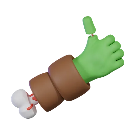 Zombie Hand  3D Icon