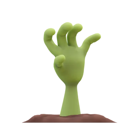 Zombie Hand  3D Illustration