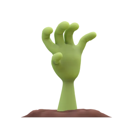Zombie Hand 3D Illustration