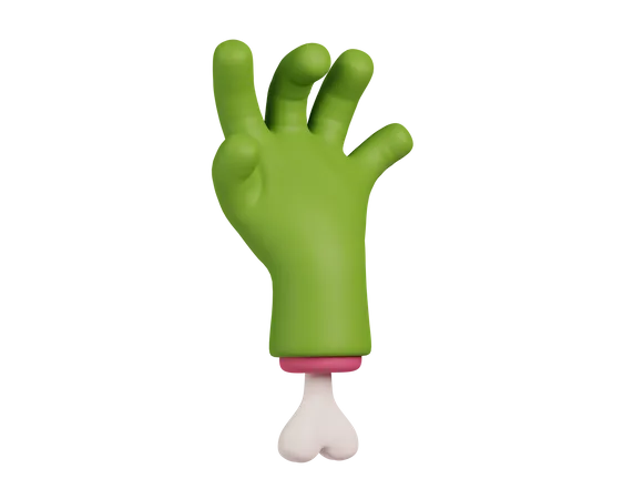 Zombie Hand 3D Icon