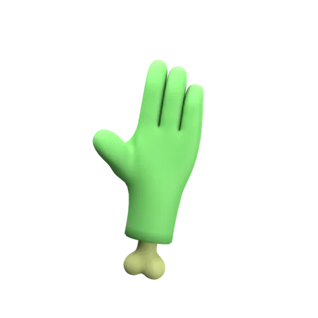 Zombie Hand  3D Icon