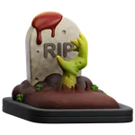 Zombie Hand Tombstone