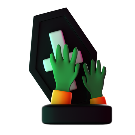 Zombie Hands  3D Icon