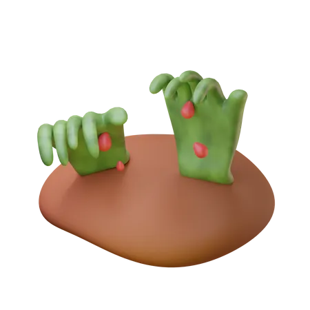 Zombie Hands  3D Icon