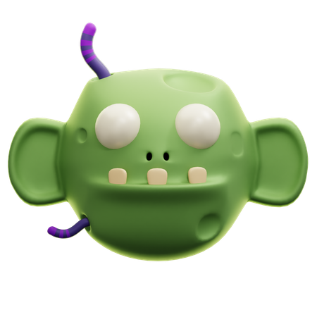 ゾンビヘッド  3D Icon
