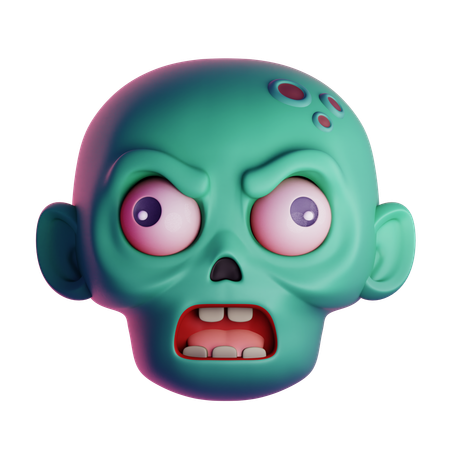 ZOMBIE HEAD  3D Icon