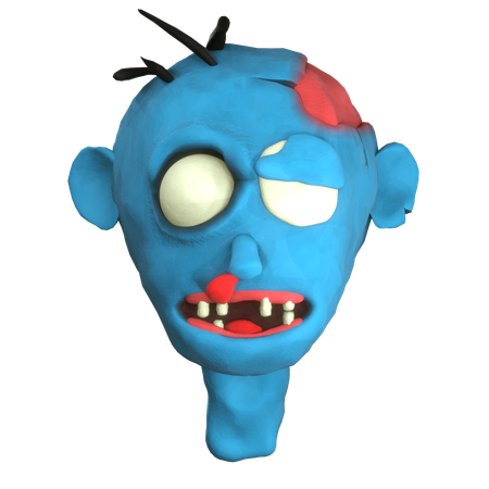 Zombie Head  3D Icon