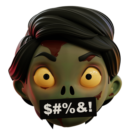 Emoji malédiction des zombies  3D Icon