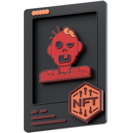 Zombie NFT 3D Icon
