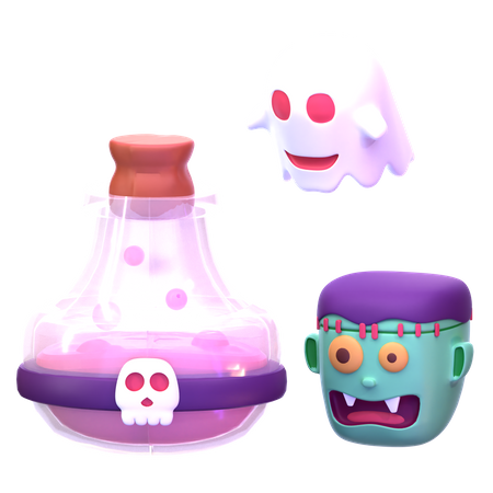 Zombie Potion  3D Icon