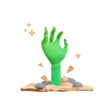 Zombies Hand  3D Icon