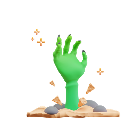 Zombies Hand 3D Icon