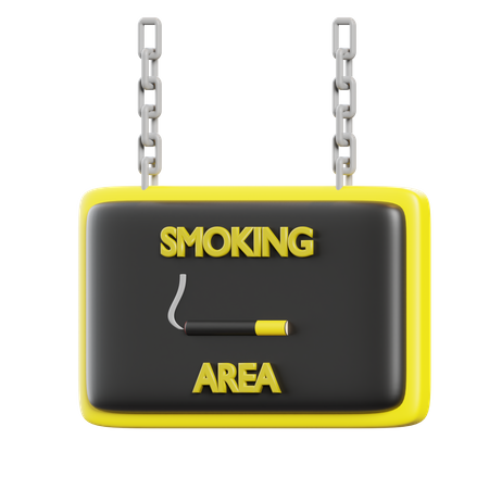 Área de fumadores  3D Icon