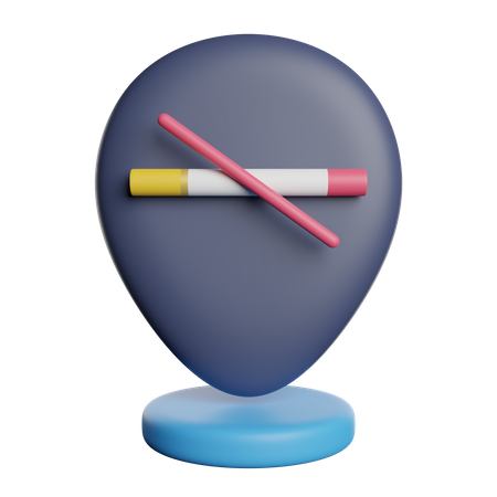 Zona de no fumadores  3D Icon