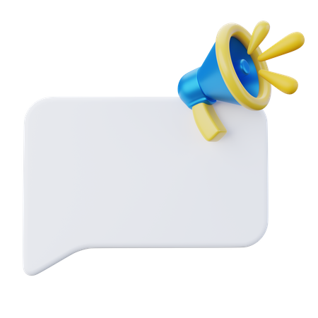 Zone de texte attention  3D Icon