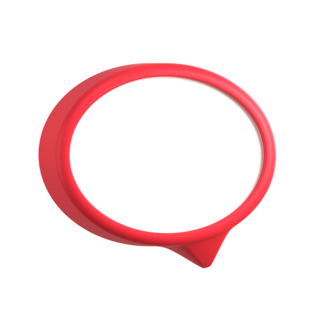 Zone de texte de bulle de dialogue  3D Icon