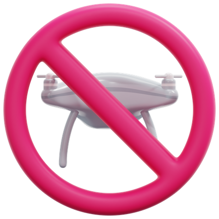 Pas de zone de drones  3D Icon