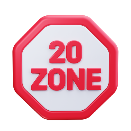 Zone scolaire  3D Icon