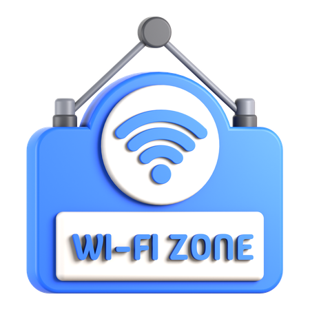 Zone Wi-Fi  3D Icon