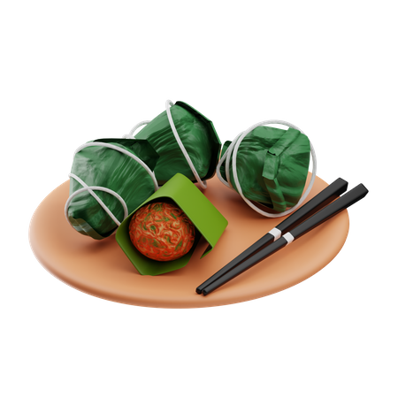 Zong Zi  3D Icon