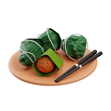 Zong Zi  3D Icon