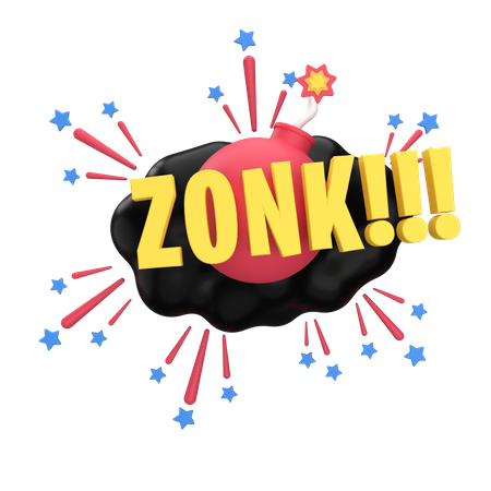 Zonk  3D Sticker