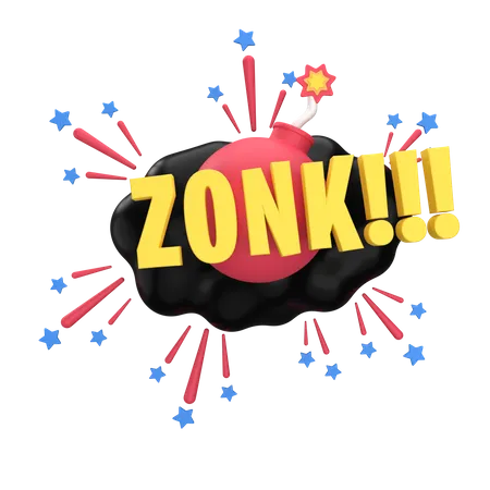 Zonk  3D Sticker