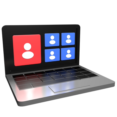 Zoom  3D Icon