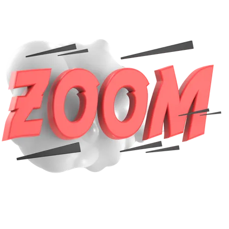 Zoomen  3D Illustration