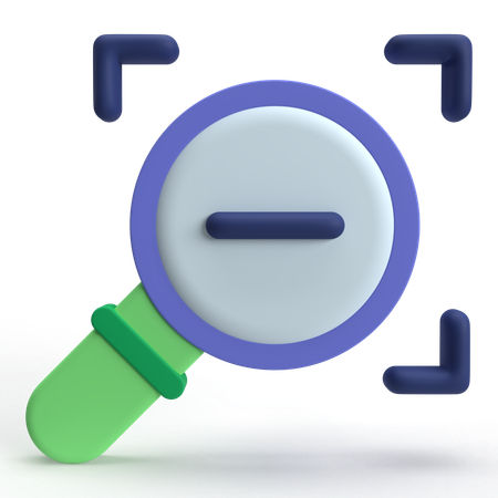 Dézoomer  3D Icon