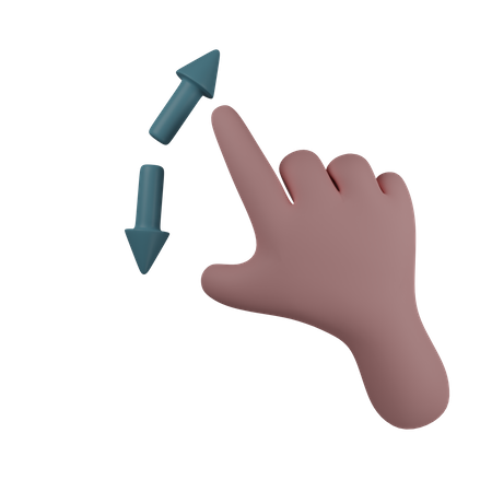 Zoom Hand Gesture  3D Illustration